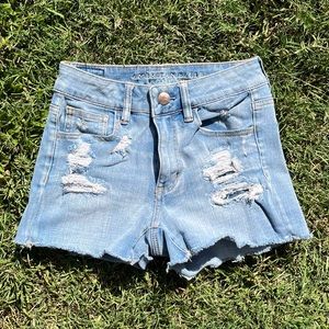 American Eagle Outfitters Jean Shorts High-rise Stretchy